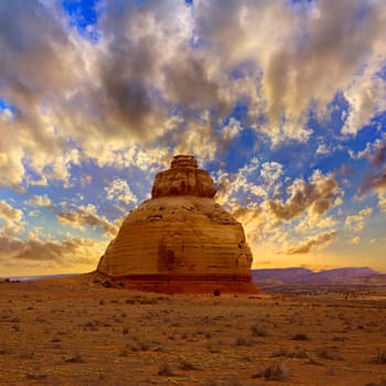 Church rock US highway 163 191 in Utah east of Canyonlands National Park