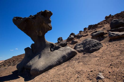 Death Valley National Park California stone formations in the desert