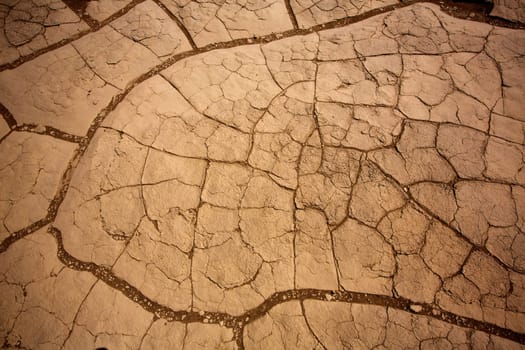 Mesquite Dunes dried clay macro detail in Death Valley