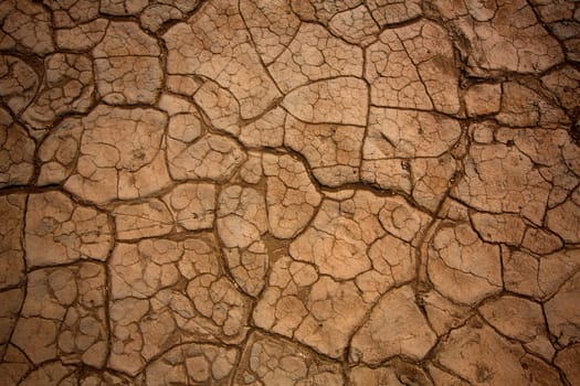 Mesquite Dunes dried clay macro detail in Death Valley