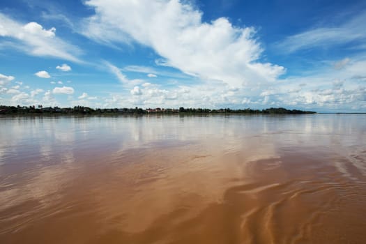 Mekong,Asian river between Thailand and Laos near Nong Khai