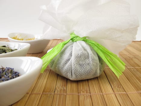 Bath bags with herbs