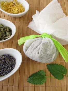 Bath bags with herbs