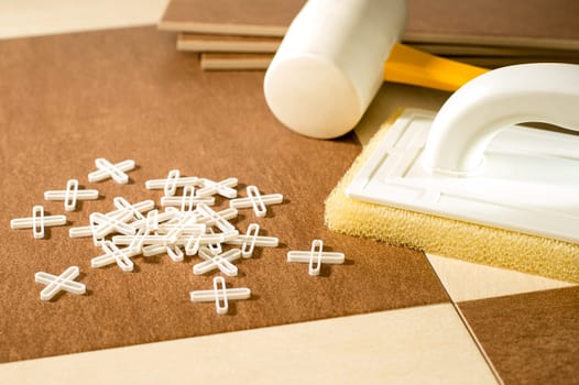 Selection of flooring tools