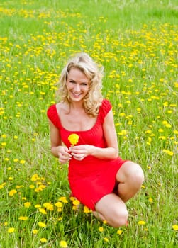 happy young woman