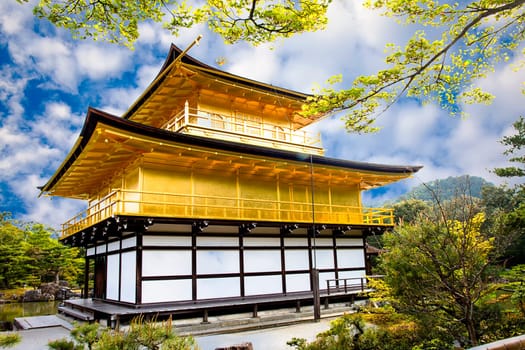 Kinkakuji Temple (The Golden Pavilion) in Kyoto, Japan