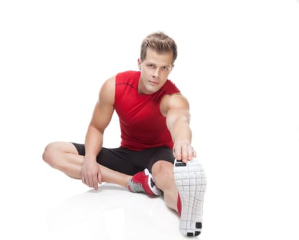 Strething after workout