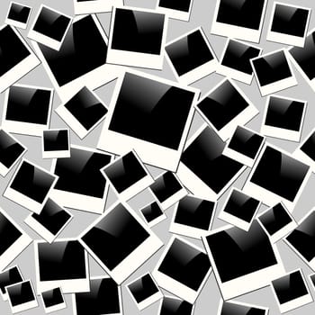 Vintage instant photo frames seamless pattern background. EPS10 vector file organized in layers for easy editing.