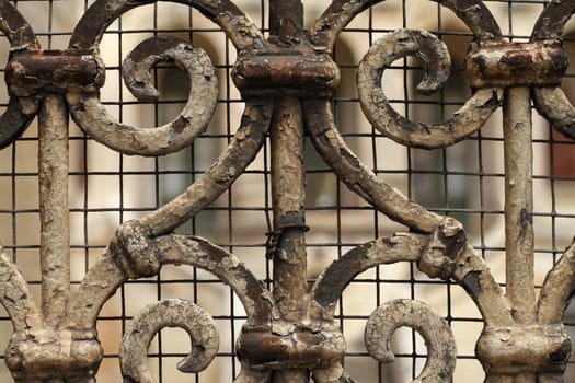 Oxidized peel of bars, background.