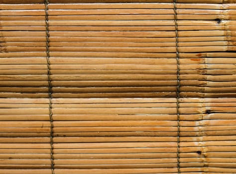 A piece of varnished bamboo, background .
