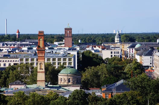 View from Lauterberg to Karlsruhe