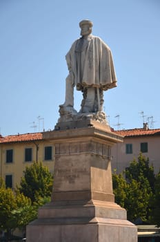 The statue of Giuseppe Garibaldi in Livorno, Italy
