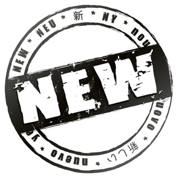 Illustration of a stamp to use for presetations,as an icon or symbol