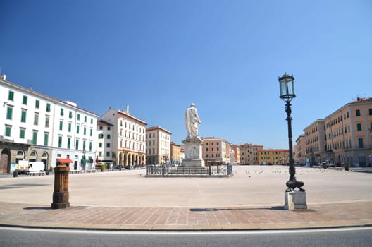 Piazza della Republica in Livorno, Italy