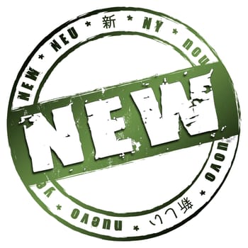 Illustration of a stamp to use for presetations,as an icon or symbol