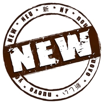 Illustration of a stamp to use for presetations,as an icon or symbol