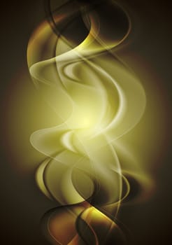Dark golden wavy design. Vector background eps 10