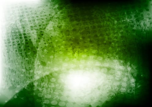 Dark green wavy grunge design. Eps 10 vector background