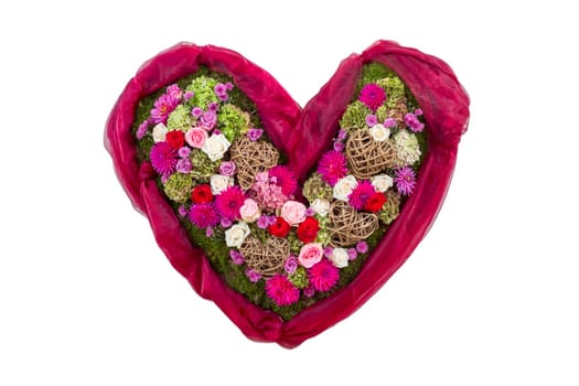 Perfect for e.g. a wedding or Valentine's Day. Isolated on white background.