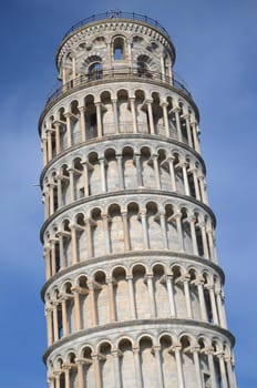 The famous Leaning Tower on Square of Miracles in Pisa, Tuscany - Italy