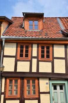 Half-timbered house on the Münzenberg in Quedlinburg