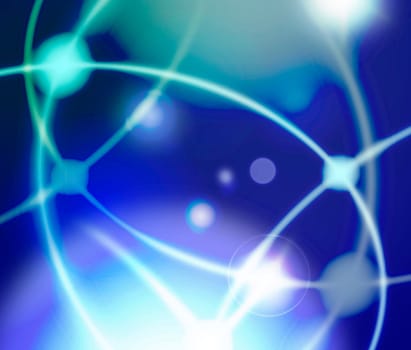 Cell nerves contacts abstract