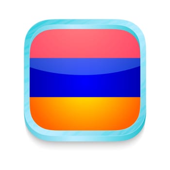 Smart phone button with Armenia flag
