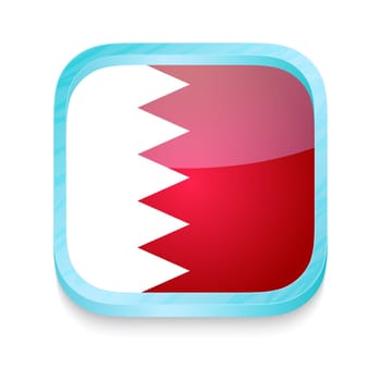 Smart phone button with Bahrain flag