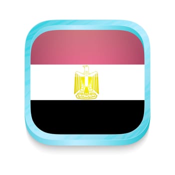 Smart phone button with Egypt flag