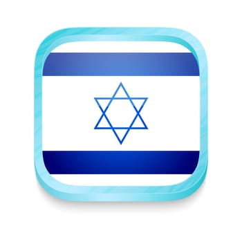 Smart phone button with Israel flag