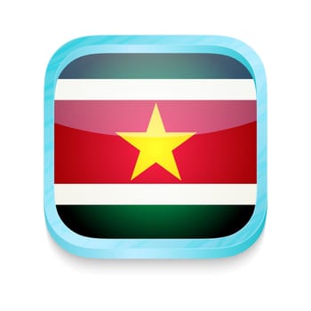 Smart phone button with Suriname flag