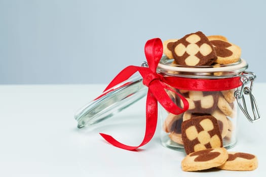 Cookies for Christmas in jams jar