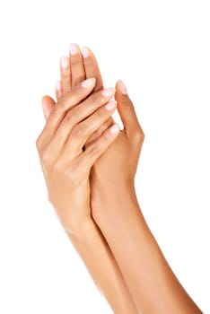 Hands care concept. Close up shoot of beautiful female hands