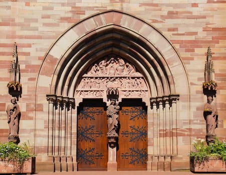 Portal of the Church of St. Peter and Paul in Obernai