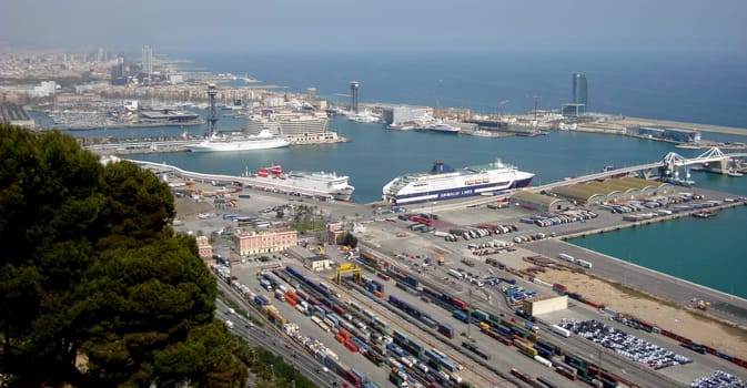 harbour or harbor or port ship