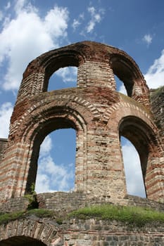 Ruins of a Roman tower in Trier,Germany