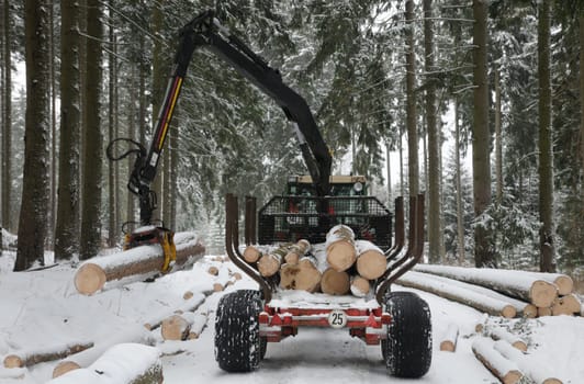 Trailer in winter