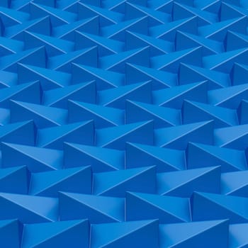 Blue abstract background with 3d pyramids