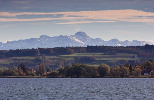 Lake Constance View of the Alps
