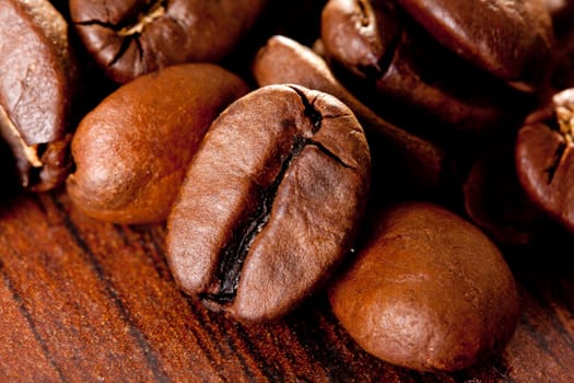 Coffee beans roasted