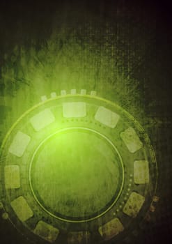Grunge tech background. Vector design eps 10