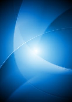 Bright blue wavy background. Vector illustration eps 10