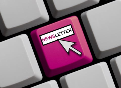 Subscribe to our newsletter - pink