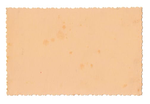 Blank old photo paper