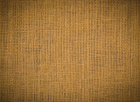 Burlap sack texture with dark vignette
