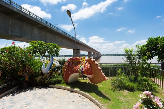 Thai-Lao Friendship Bridge II,border from Thailand to Laos