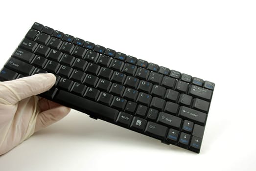 picture of a computer keyboard showing the individual keys