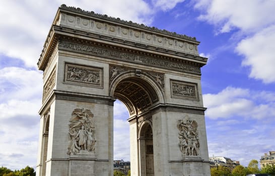 Arc de Triomphe de l'Étoile, Triumphal Arch, Paris, France