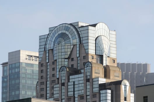 skyscraper with windows in San Francisco Claifornia