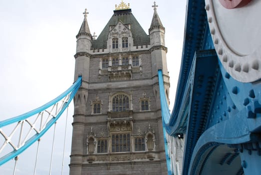 Steel girders Tower Bridge London
